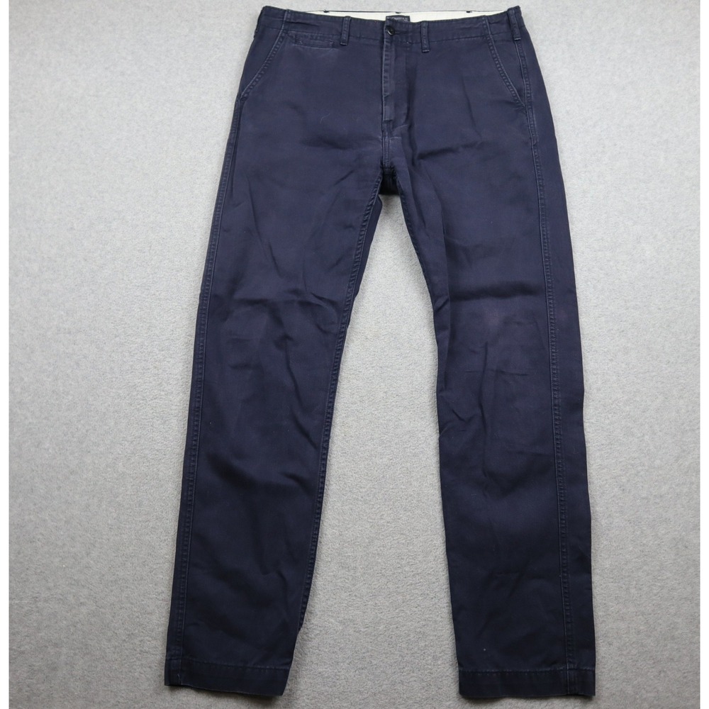 Levi Strauss Pants Mens 34x34 Chino Navy Blue Straight Leg Cotton Twill Pockets